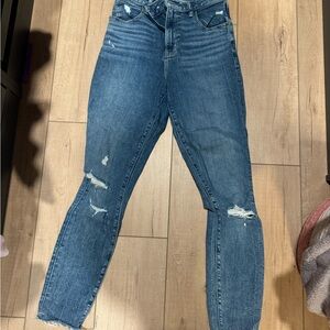 Abercrombie & Fitch Curve Love Ripped Skinny Jeans